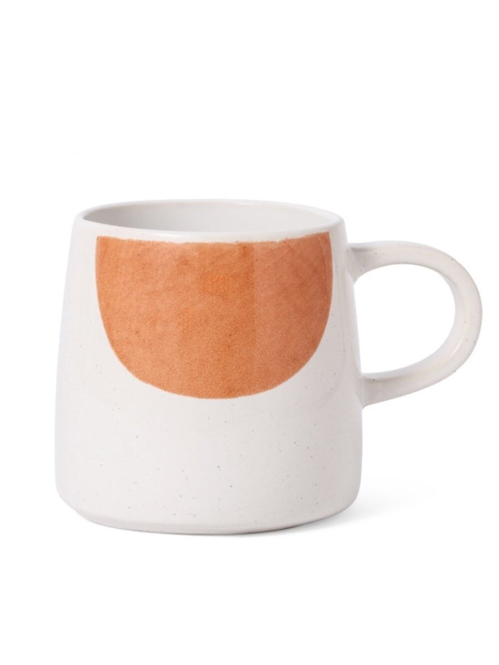 Minimalist Abstract Geometric Orange Ceramic Mug Nordic Coffee Cup 10.8 oz